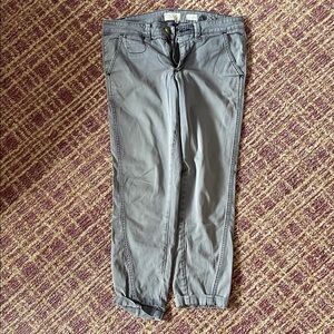 Anthropologie Gray Straight Leg Pants